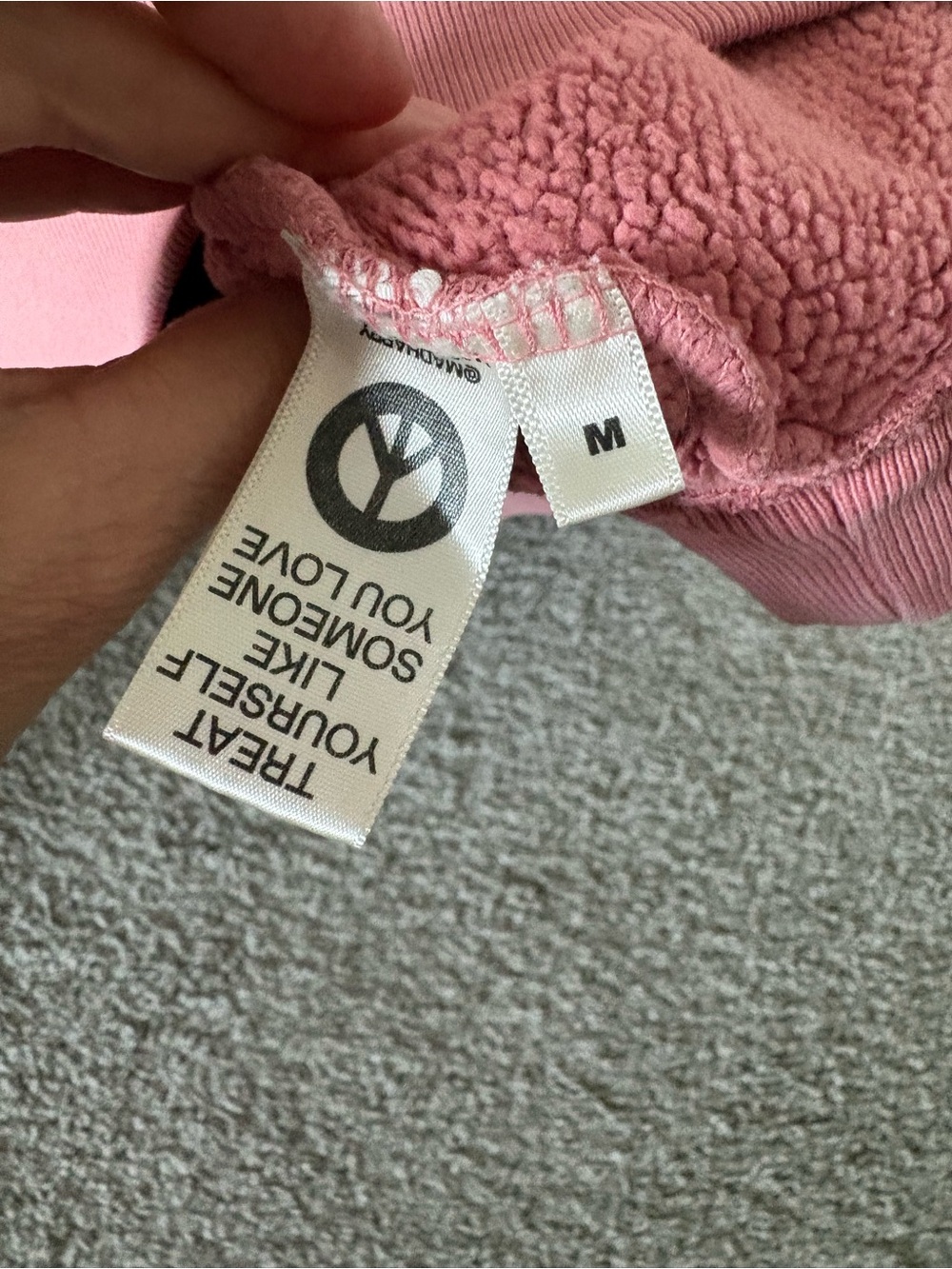 Madhappy Local Optimist Group Rose Pink Crewneck Sweatshirt oversized Medium - Picture 4 of 4
